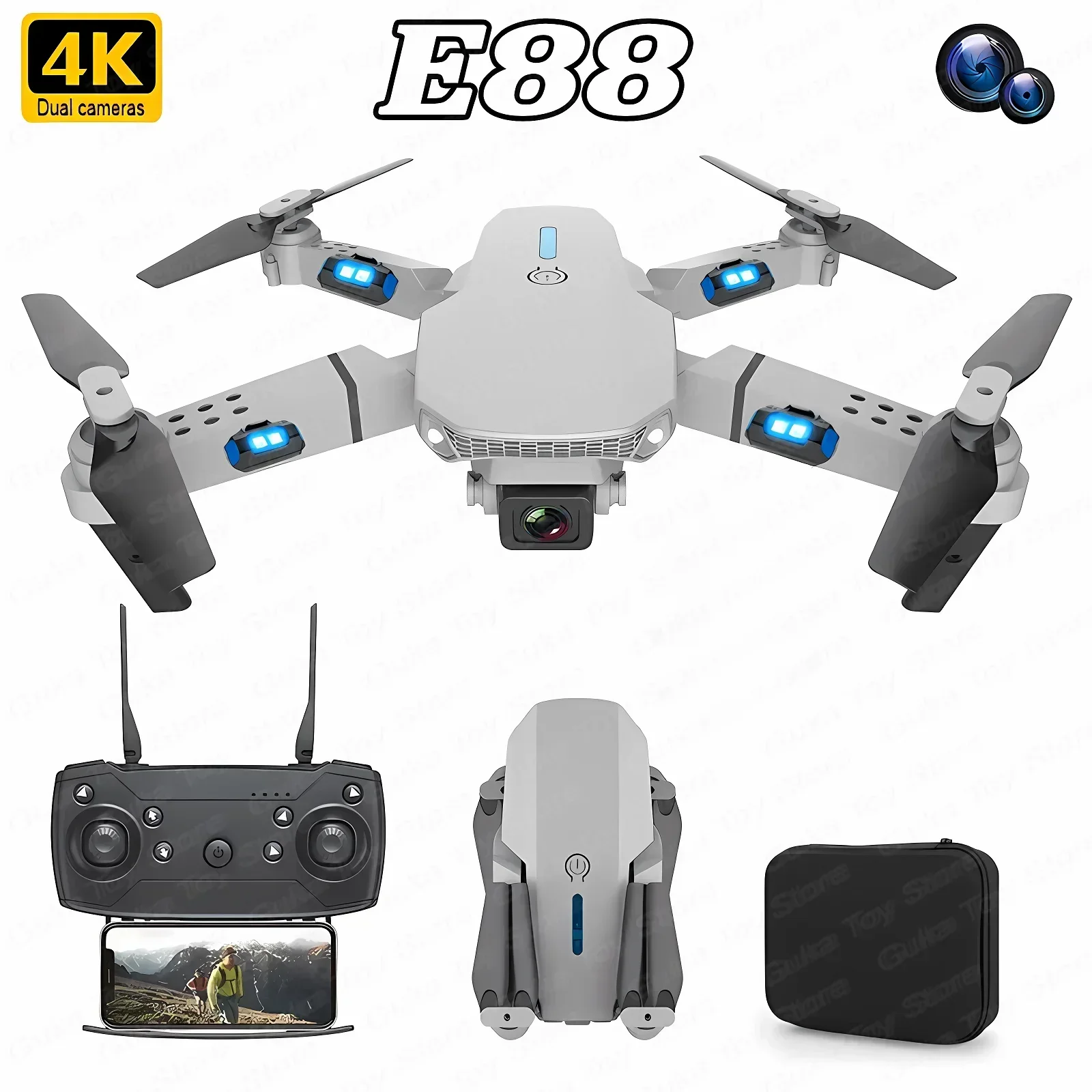 Drone E88 Pro WIFI FPV Grand A - Drone Racing Camera avis et prix